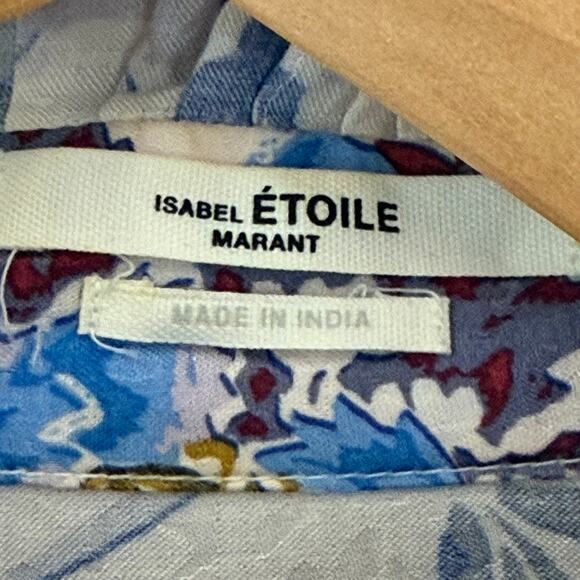 Isabel Marant Étoile Floral Side Button Long Sleeve EU 34/US 4  Shirt MSRP $490 - Picture 5 of 11